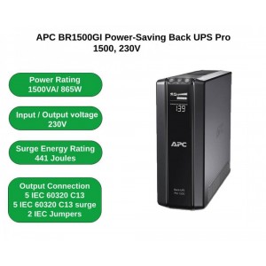 Bekalan Kuasa Terganggu Power Saving Back-UPS RS 1500, 230V - Jaminan Pembaikan atau Penggantian 2 Tahun