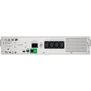 Bekalan Kuasa Terganggu APC Smart-UPS C 1500VA LCD RM 2U 230V dengan SmartConnect