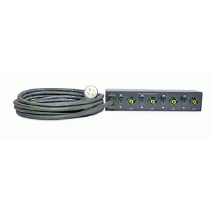 Bekalan Kuasa Terganggu PDU Rak Pengembangkan, Asas, 2U, 30A, 100/120/200/208V, (4)L5-20