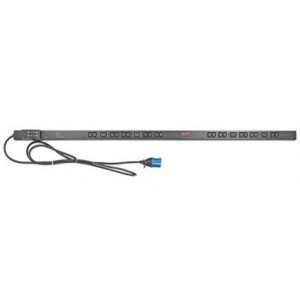 Bekalan Kuasa Terganggu PDU Rak, Asas, Zero U, 16A, 230V, (20)C13 & (4)C19, IEC309, Kabel 10 kaki