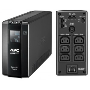 Bekalan Kuasa Terganggu Back UPS Pro BR 650VA, 6 Soket, AVR, Antaramuka LCD - Jaminan Pembaikan atau Penggantian 2 Tahun