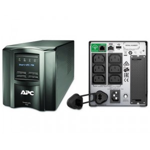 Bekalan Kuasa Terganggu APC Smart-UPS 750VA LCD 230V dengan SmartConnect 