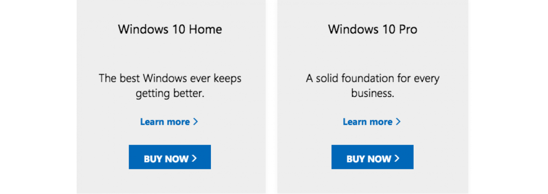 Should I choose Windows 10 Home or Windows 10 Professional for my company ?