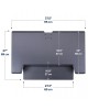 Ergotron WorkFit-TL Standing Desk Workstation (black with grey surface) Sit-Stand Desk Converter - Large Surface (33-406-085)