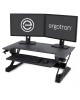 Ergotron WorkFit-TL Standing Desk Workstation (black with grey surface) Sit-Stand Desk Converter - Large Surface (33-406-085)