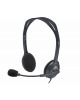Logitech H111 Wired Headset, Stereo Headphones - 981-000588 -Black