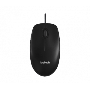 Logitech M100r Wired USB Mouse, 3-Buttons, Ambidextrous PC / Mac / Laptop - 910-005005 ( Dark Black )