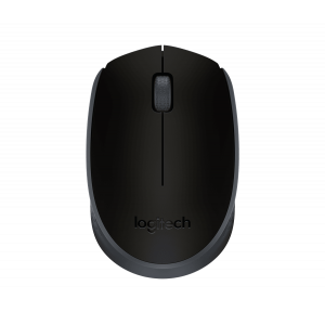 Logitech M170 Wireless Mouse, 2.4 GHz with USB Nano Receiver, Optical Tracking, Ambidextrous - 910-004655 ( Grey Black )