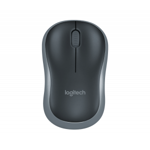 Logitech M185 Wireless Mouse, 2.4GHz, 1000 DPI Optical Tracking, Ambidextrous PC/Mac/Laptop - 910-002255 ( Grey )