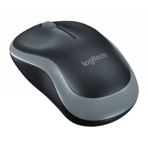 Logitech M185 Wireless Mouse, 2.4GHz, 1000 DPI Optical Tracking, Ambidextrous PC/Mac/Laptop - 910-002255 ( Grey )