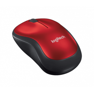 Logitech M185 Wireless Mouse, 2.4GHz, 1000 DPI Optical Tracking, Ambidextrous PC/Mac/Laptop - 910-002503 ( Red )