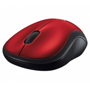 Logitech M185 Wireless Mouse, 2.4GHz, 1000 DPI Optical Tracking, Ambidextrous PC/Mac/Laptop - 910-002503 ( Red )