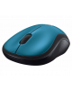 Logitech M185 Wireless Mouse, 2.4GHz, 1000 DPI Optical Tracking, Ambidextrous PC/Mac/Laptop - 910-002502 ( Blue )
