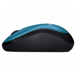 Logitech M185 Wireless Mouse, 2.4GHz, 1000 DPI Optical Tracking, Ambidextrous PC/Mac/Laptop - 910-002502 ( Blue )