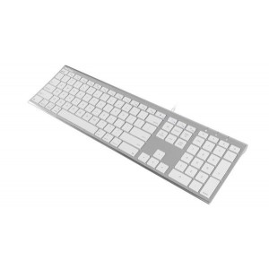 MACALLY Aluminum Ultra Slim USB Wired keyboard for Mac and PC (ACEKEYA)