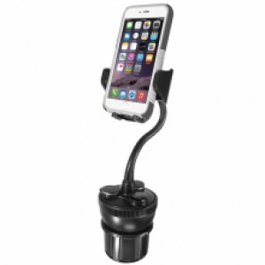 Macally MCUPPOWER 8" Pemegang Pemegang Cup Holder Kereta Boleh Laras dengan Pengecas USB 21W /