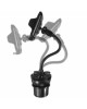 Macally MCUPPOWER 8" Pemegang Pemegang Cup Holder Kereta Boleh Laras dengan Pengecas USB 21W