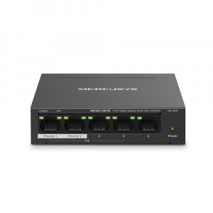 Mercusys Network Giga PoE Switch MS105GP 5-Port Gigabit Desktop Switch with 4-Port PoE+ 