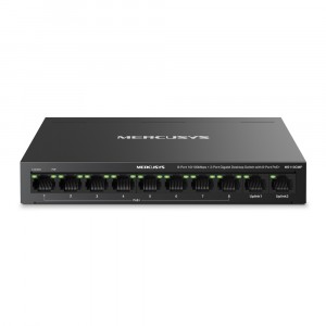 Mercusys Network 100Mbps PoE Switch MS110CMP 8-Port 10/100Mbps + 2-Port Gigabit Desktop Switch with 8-Port PoE+ Mercusys Network 100Mbps PoE Switch MS110CMP 8-Port 10/100Mbps + 2-Port Gigabit Desktop Switch with 8-Port PoE+