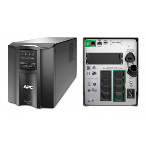 Bekalan Kuasa Terganggu APC Smart-UPS 1000VA LCD 230V dengan SmartConnect 