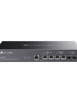 Omada 4-Port PoE++ 10GBase-T L2+ Managed Switch with 2 10GE SFP+ Slots SX3206HPP
