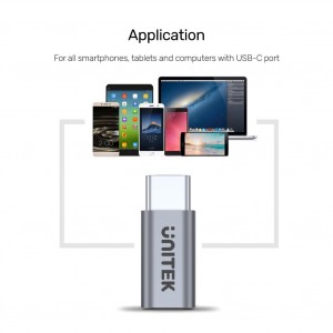Unitek USB-C to Micro USB Adapter (Y-A027AGY)