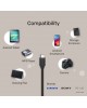 Unitek USB-C to Micro USB Charging Cable with Data USB 2.0 (Y-C473BK)