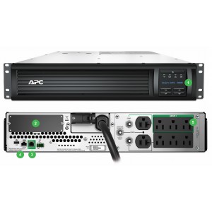 Bekalan Kuasa Terganggu APC Smart-UPS 3000VA LCD RM 2U 120V dengan SmartConnect