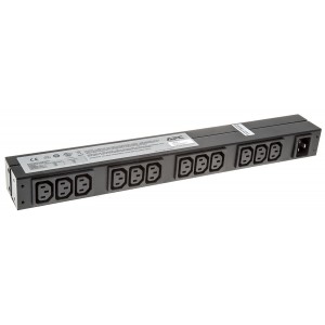 Bekalan Kuasa Terganggu PDU Rak, Asas, 1U, 16A, 208/230V, (12) C13