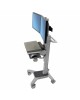 Ergotron Neo-Flex® Dual WideView WorkSpace Dual-Display Cart (24-194-055)
