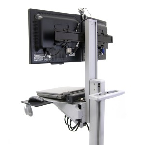 Ergotron Neo-Flex® Dual WideView WorkSpace Dual-Display Cart (24-194-055)
