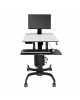 Ergotron WorkFit-C, Single HD Sit-Stand Workstation For Heavy Display 16–28 lbs monitor (24-216-085)