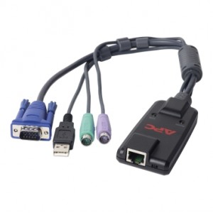 Modul Pelayan APC KVM 2G, PS/2 dengan Media Maya