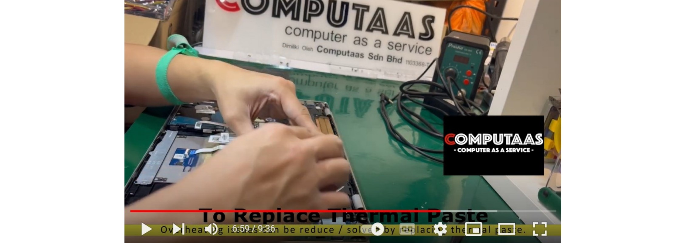 Replace Thermal Paste for Notebook Computer