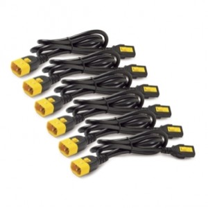 Kit Kabel Kuasa (6 pcs), Mengunci, C13 ke C14, 1.2m