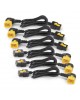  Kit Kabel Kuasa (6 pcs), Mengunci, C19 ke C20 (90 Darjah), 1.2m