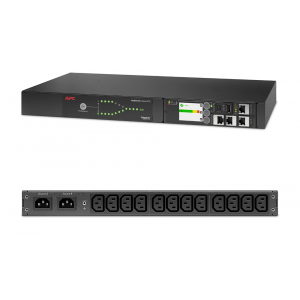 Rack ATS, 230V, 10A, C14 masuk, (12) C13 keluar