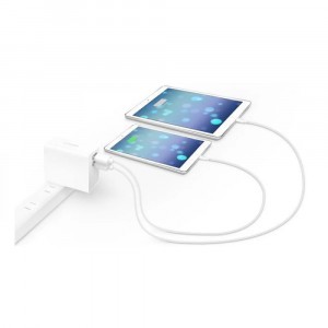 Showing image for Macally HOME24U 24W Dual-Port USB Wall Charger Macally HOME24U 24W Dual-Port USB Wall Charger