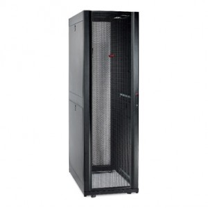Showing image for NetShelter SX 48U 600mm Wide x 1070mm Deep Enclosure with Sides Black Bekalan Kuasa Terganggu NetShelter SX 48U 600mm Lebar x 1070mm Dalam dengan Sisi Hitam