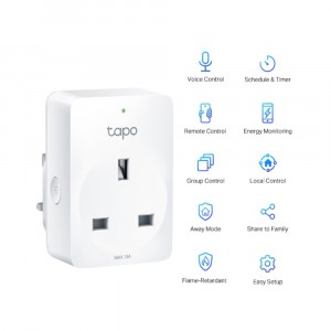 TP-Link Tapo P100 / P110 Mini Smart Wi-Fi Socket, Energy Monitoring