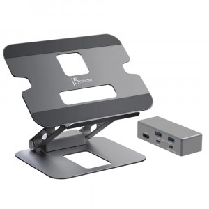 j5 create Multi-Angle 4K Docking Stand Aluminum (Space Gray) 2YW - JTS327