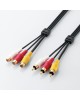 Elecom AV Pin Plug x3-HiFi Pin Jack x3 AudioCable 1.5M - ( AV-WRYE ) image