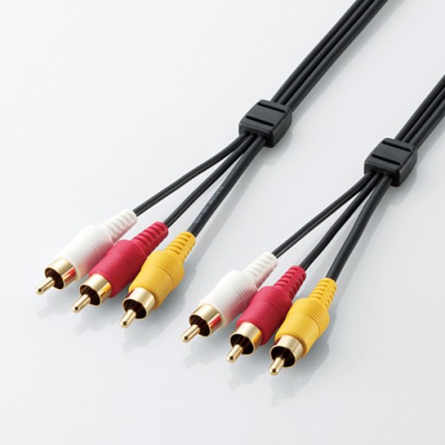 Elecom AV Pin Plug x3-HiFi Pin Plug x3AudioCable3.0m-Blue 3M - ( AV-WRY3 )