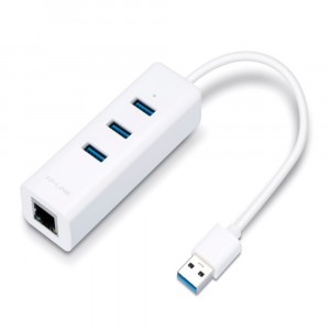 TP-Link UE330 USB 3.0 3-Port Hub & Gigabit Ethernet Adapter 2 in 1 USB Adapter image