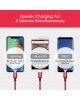 Unitek 3-in-1 USB-A to USB-C / Micro USB / Lightning Multi Charging Cable Red Edition (C4049RD) image