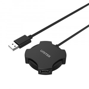 Unitek 4 Ports USB 2.0 Hub with 360° Design (Y-2178)