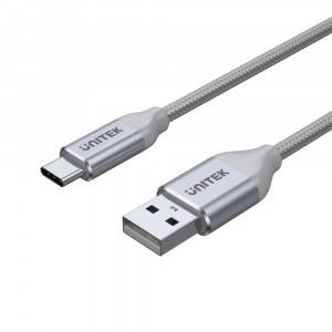 Unitek USB 2.0 to USB-C Charging Cable Silver Edition (Y-C4025ASL) image