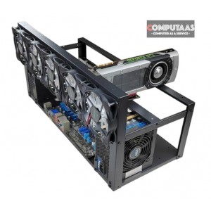 Mining Rig Frame for 8 GPU and Dual Power Supply Unit image