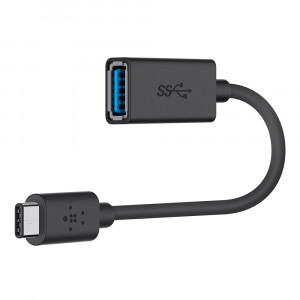 Belkin USB-C to USB-A Adapter Black F2CU036btBLK image