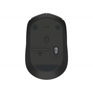 Logitech M170 Wireless Mouse, 2.4 GHz with USB Nano Receiver, Optical Tracking, Ambidextrous - 910-004655 ( Grey Black ) image